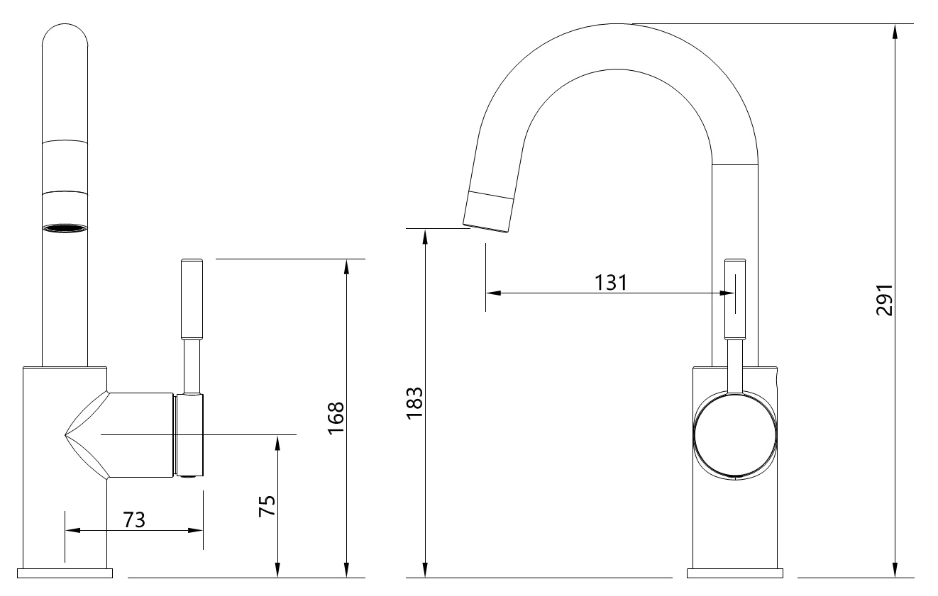 Waschtisch-Einhandbatterie AqvaDesign - seitlicher Hebel - Klick-Klack-Ablaufgarnitur 1"1/4 - Kartusche mit keramischen Dichtscheiben - Heißwassersperre - Wassermengendurchflussregulierung - flexible Druckschläuche 3/8", DVGW W270 - P-IX 19260/IA - chr