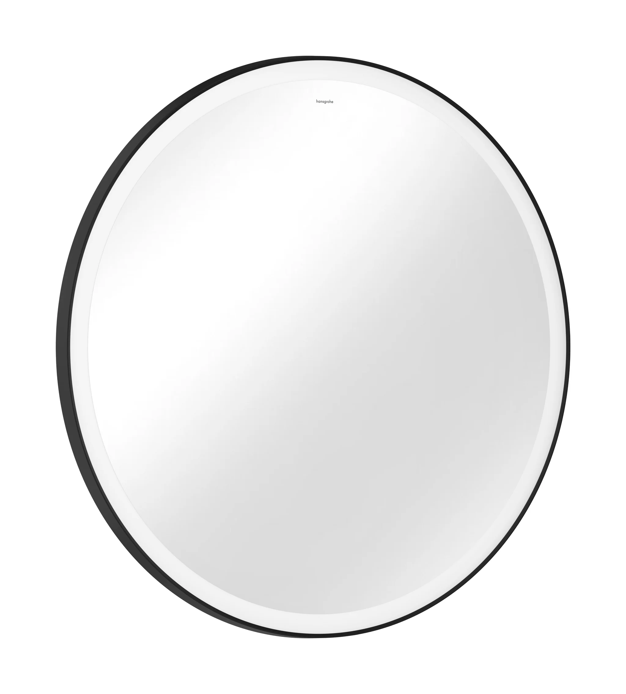 Hansgrohe Xarita Lite S Spiegel mit runder LED-Beleuchtung IR Sensor MSW, Mattschwarz, Maße: 900x900x30 mm