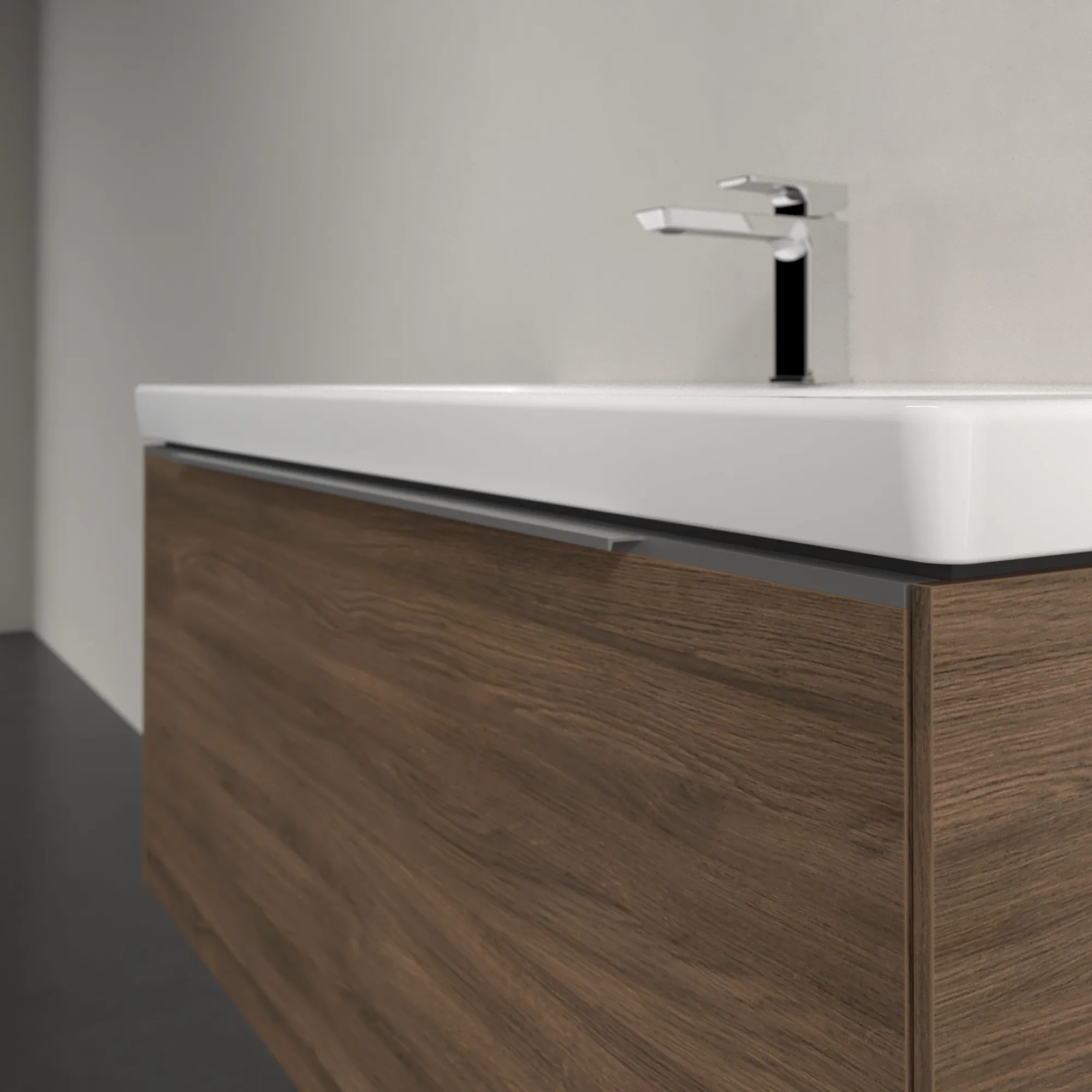 Villeroy & Boch Waschtischunterschrank „Subway 3.0“ für Schrankwaschtisch 973 × 429 × 478 mm Arizona Oak, für Becken mittig
