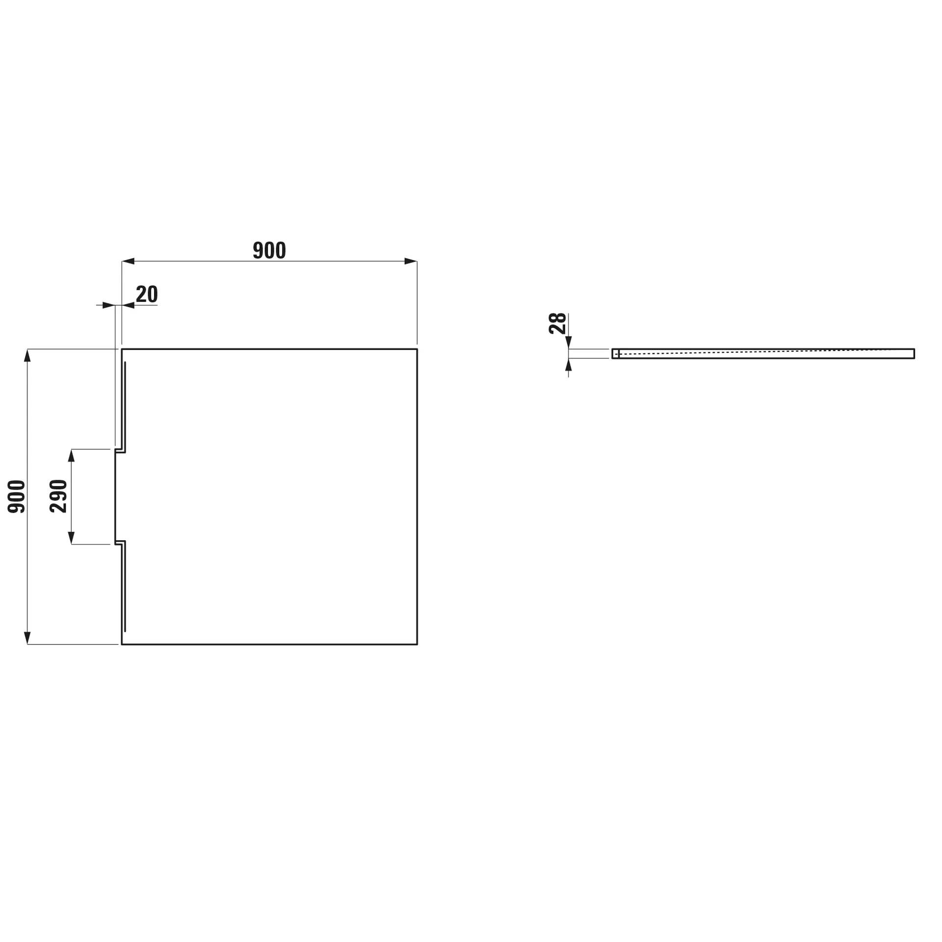 Laufen quadrat Duschwanne „Nia“ 900 mm ohne Oberflächenbeschichtung, ohne Oberflächenveredelung, in Weiß Laufen quadrat Duschwanne „Nia“ 900 mm ohne Oberflächenbeschichtung, ohne Oberflächenveredelung, in Weiß