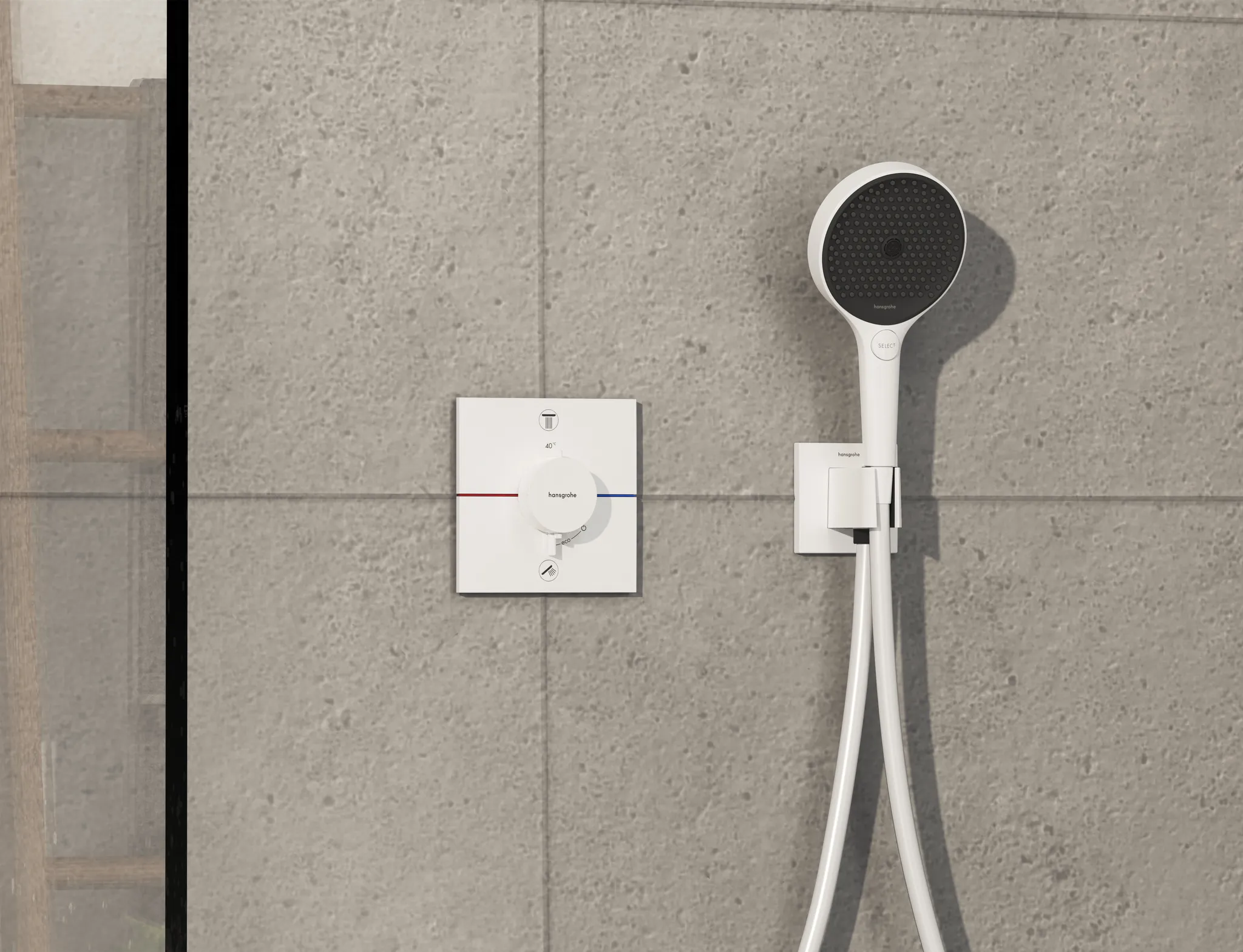 ShowerSelect Comfort E Thermostat Unterputz für 2 Verbraucher Chrom ShowerSelect Comfort E Thermostat Unterputz für 2 Verbraucher Chrom