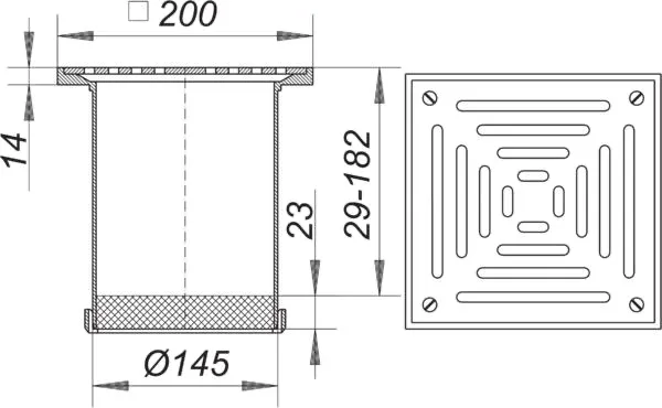 Terrassen-Aufsatz GES 15, Rost massiv, verschr., 200 x 200 mm Terrassen-Aufsatz GES 15, Rost massiv, verschr., 200 x 200 mm