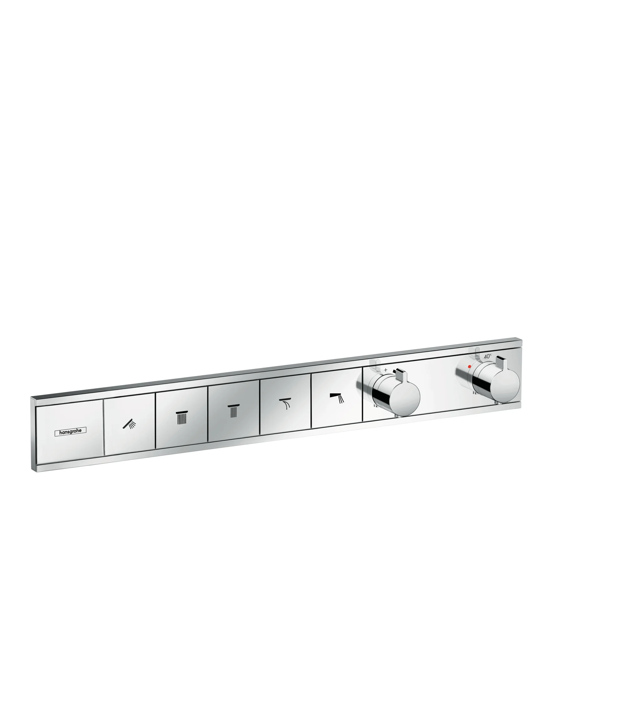 Hansgrohe RainSelect Thermostat Unterputz, Chrom, 5 Verbraucher, max. Durchfluss 38 l/min, einstellbare Temperaturbegrenzung