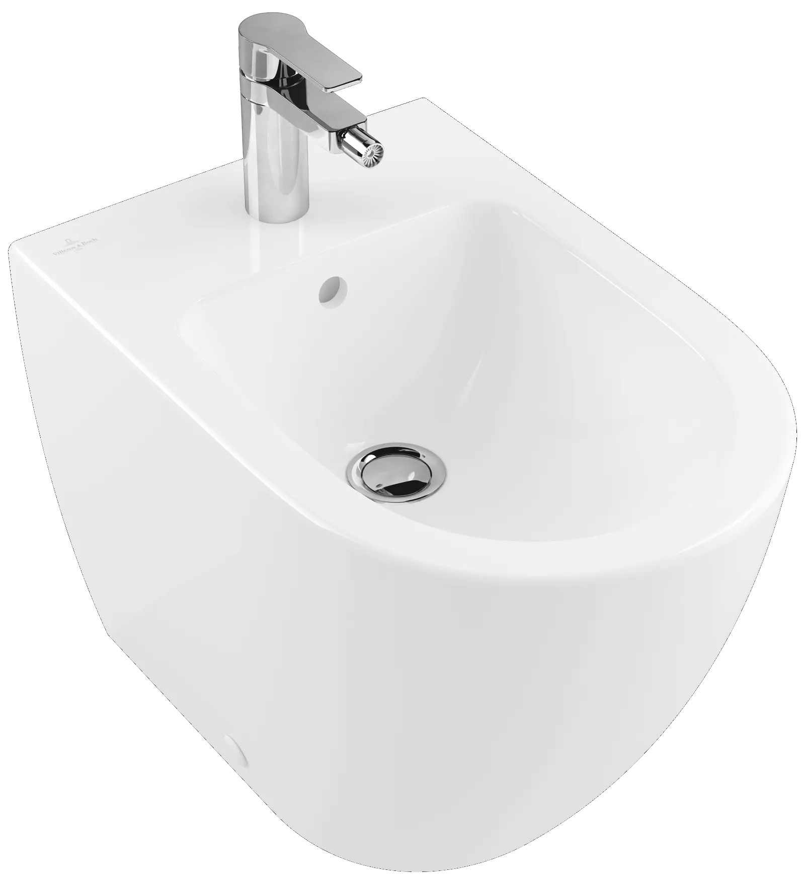 Villeroy & Boch Stand-Bidet „Subway 2.0“, Befestigung verdeckt, mit Hahnlochbohrung 37,5 × 56 × 40 cm