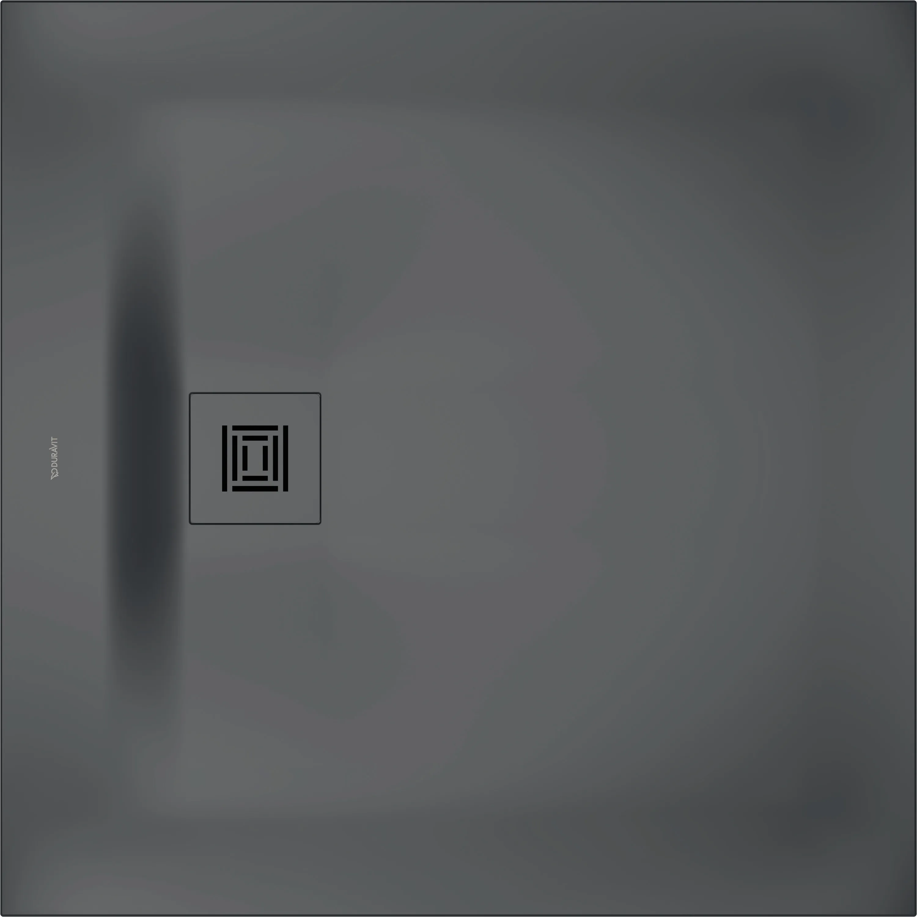 Duravit quadrat Duschwanne „Sustano“ 90 × 90 cm in Dunkelgrau Matt