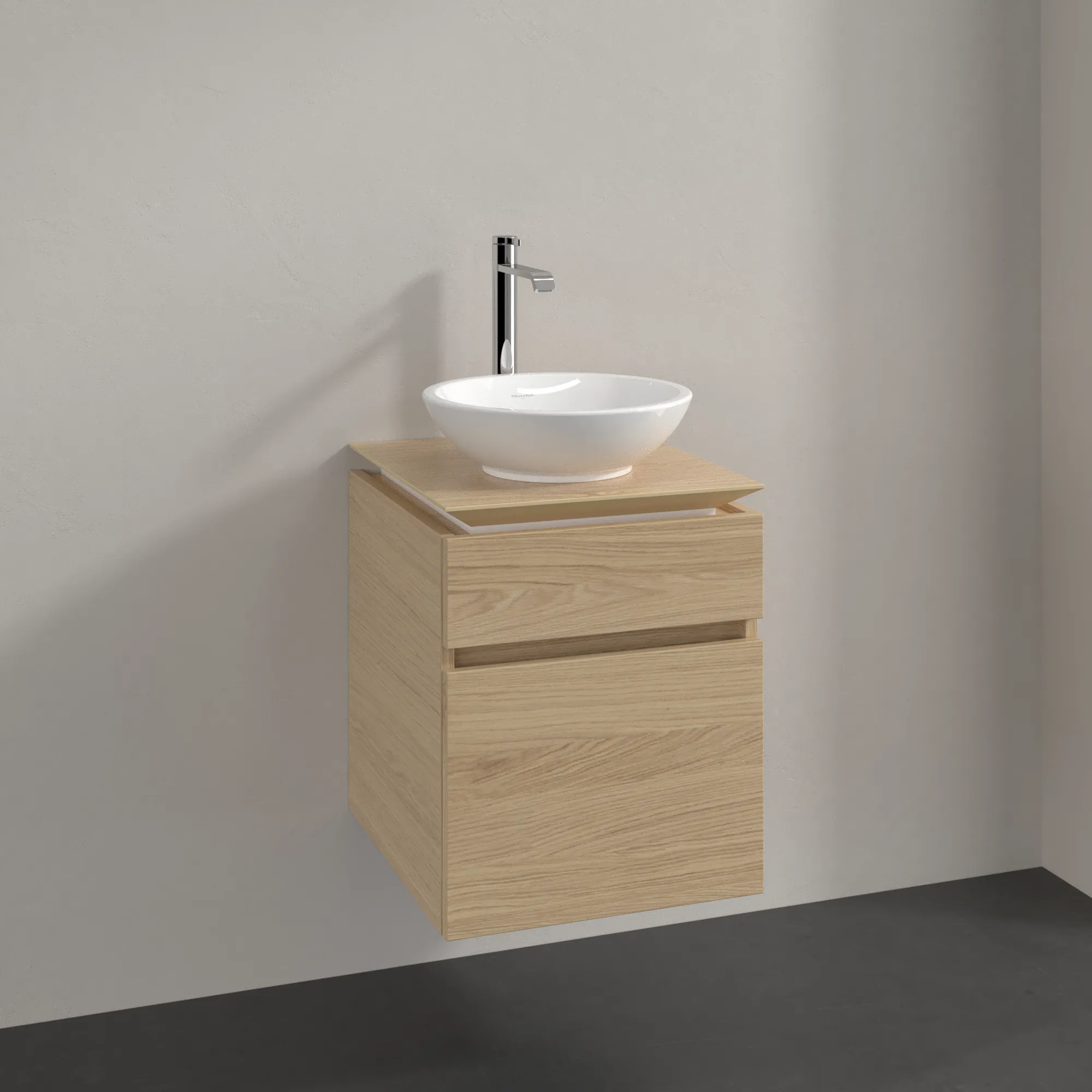 Villeroy & Boch Waschtischunterschrank „Legato“ für Schrankwaschtisch 450 × 550 × 500 mm Nordic Oak, für Becken mittig