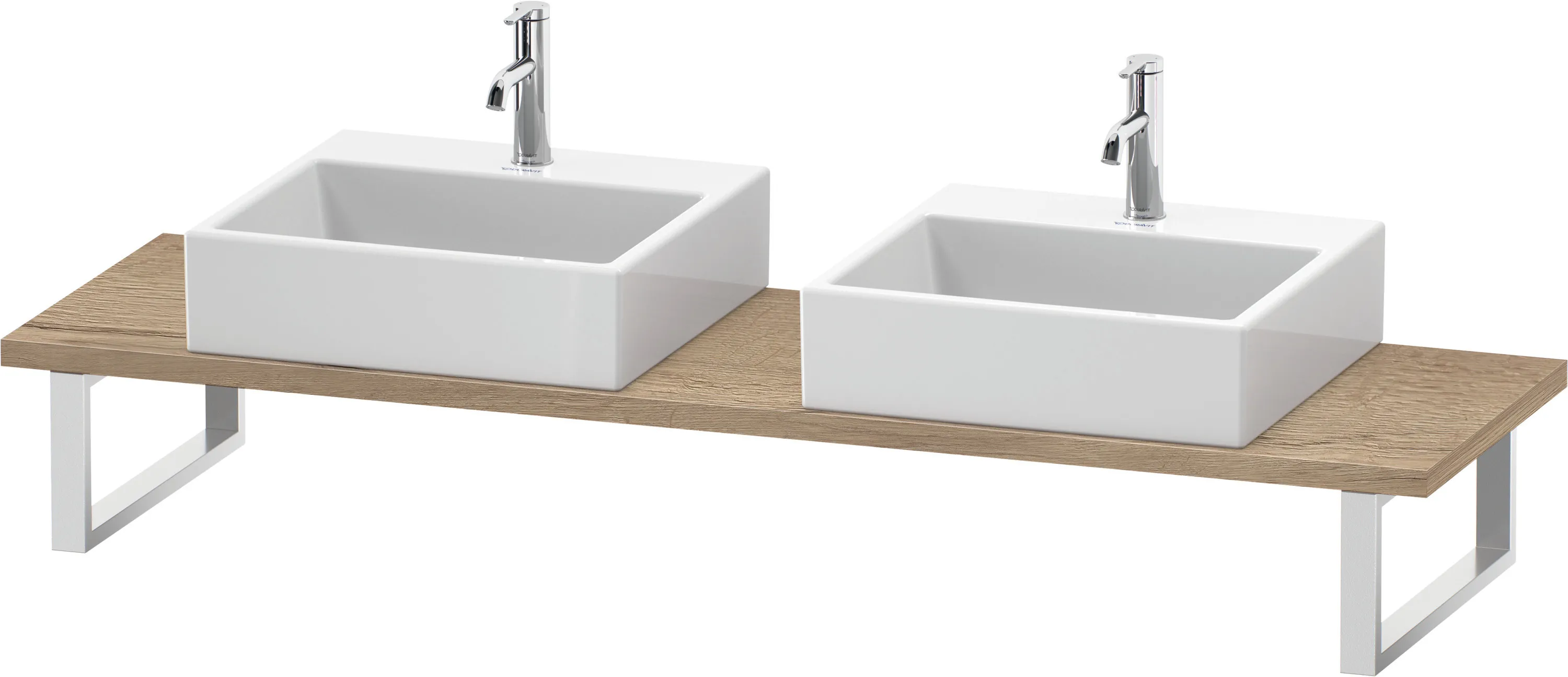 Duravit Konsole „L-Cube“ in Eiche Marmoriert