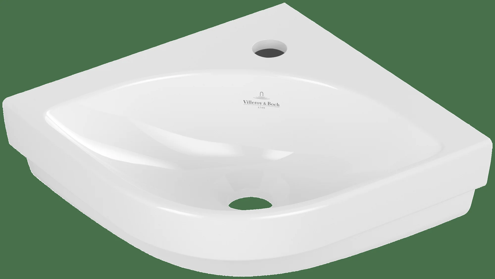 Villeroy & Boch Eck-Handwaschbecken Subway 3.0 320x320mm VK 1HL. o. ÜL. Weiß Alpin Villeroy & Boch Eck-Handwaschbecken Subway 3.0 320x320mm VK 1HL. o. ÜL. Weiß Alpin