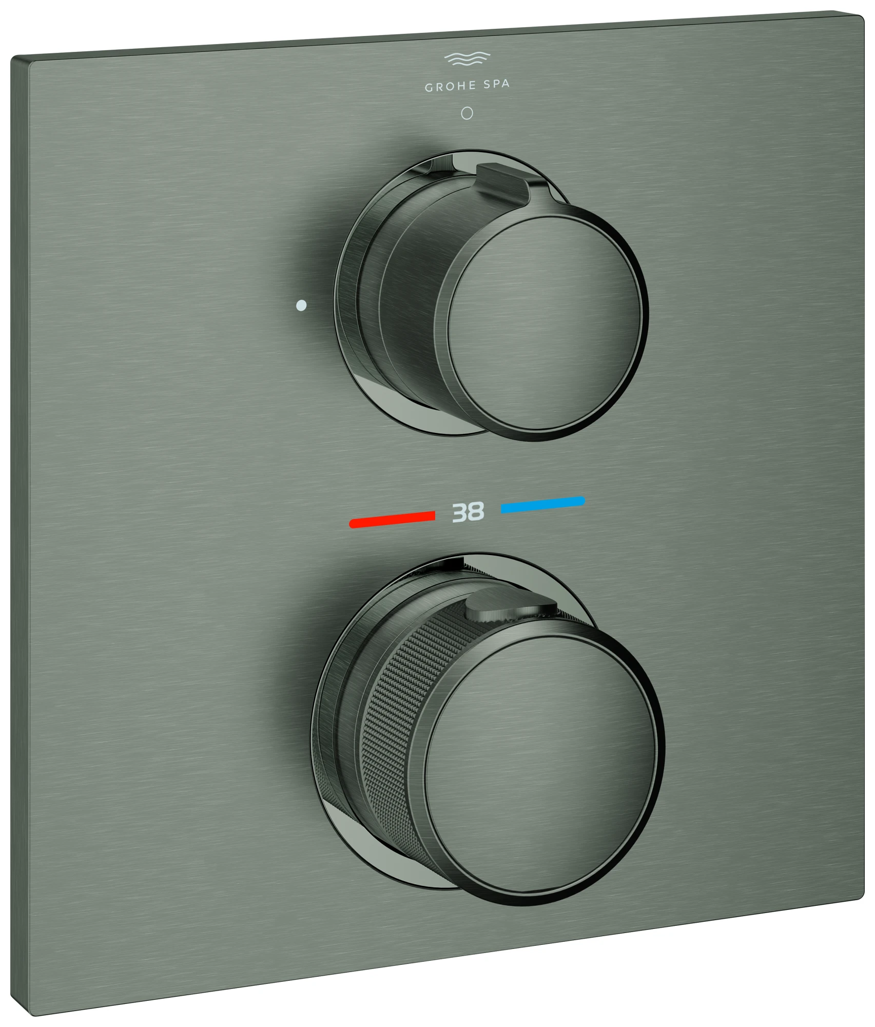 Grohe Unterputz-Armatur „Allure“ in hard graphite (gebürstet)