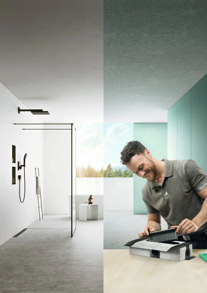 Hansgrohe uBox universal Ablaufgehäuse für Duschrinnen – 3-seitiger Anschluss DN50, waagerechter Auslass, Sperrwasserhöhe 50 mm, Mindestbauhöhe 75 mm Hansgrohe uBox universal Ablaufgehäuse für Duschrinnen – 3-seitiger Anschluss DN50, waagerechter Auslass, Sperrwasserhöhe 50 mm, Mindestbauhöhe 75 mm