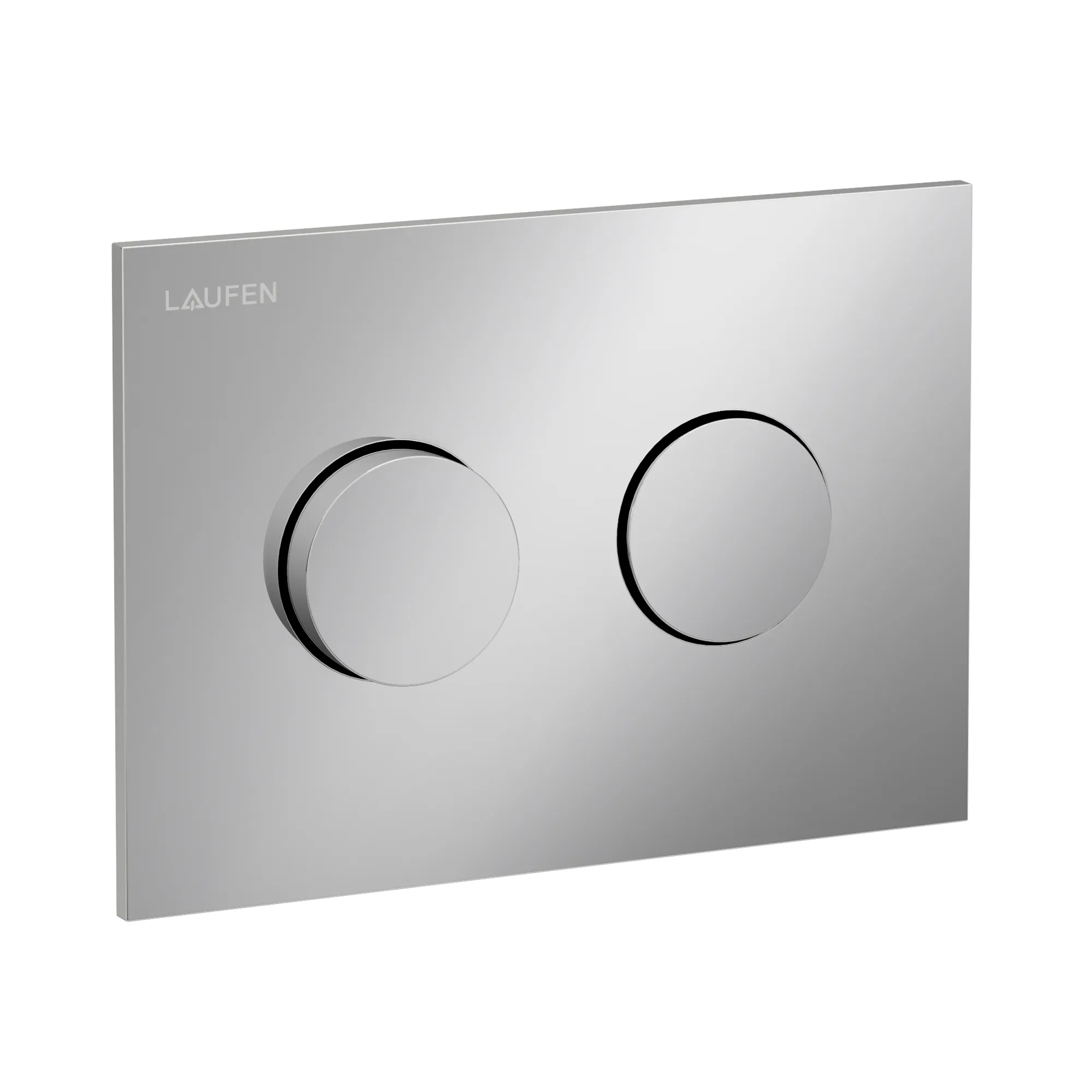 Betätigungsplatte GROOVE INEO 203x145x6, aus Kunsstoff, für Frontbetätigung oder Betätigung von oben, für Unterputz-Spülkasten mit Dual-Flush 2-Mengen-Spülsystem, auch für flächenbündigen Einbau geeignet, weiß