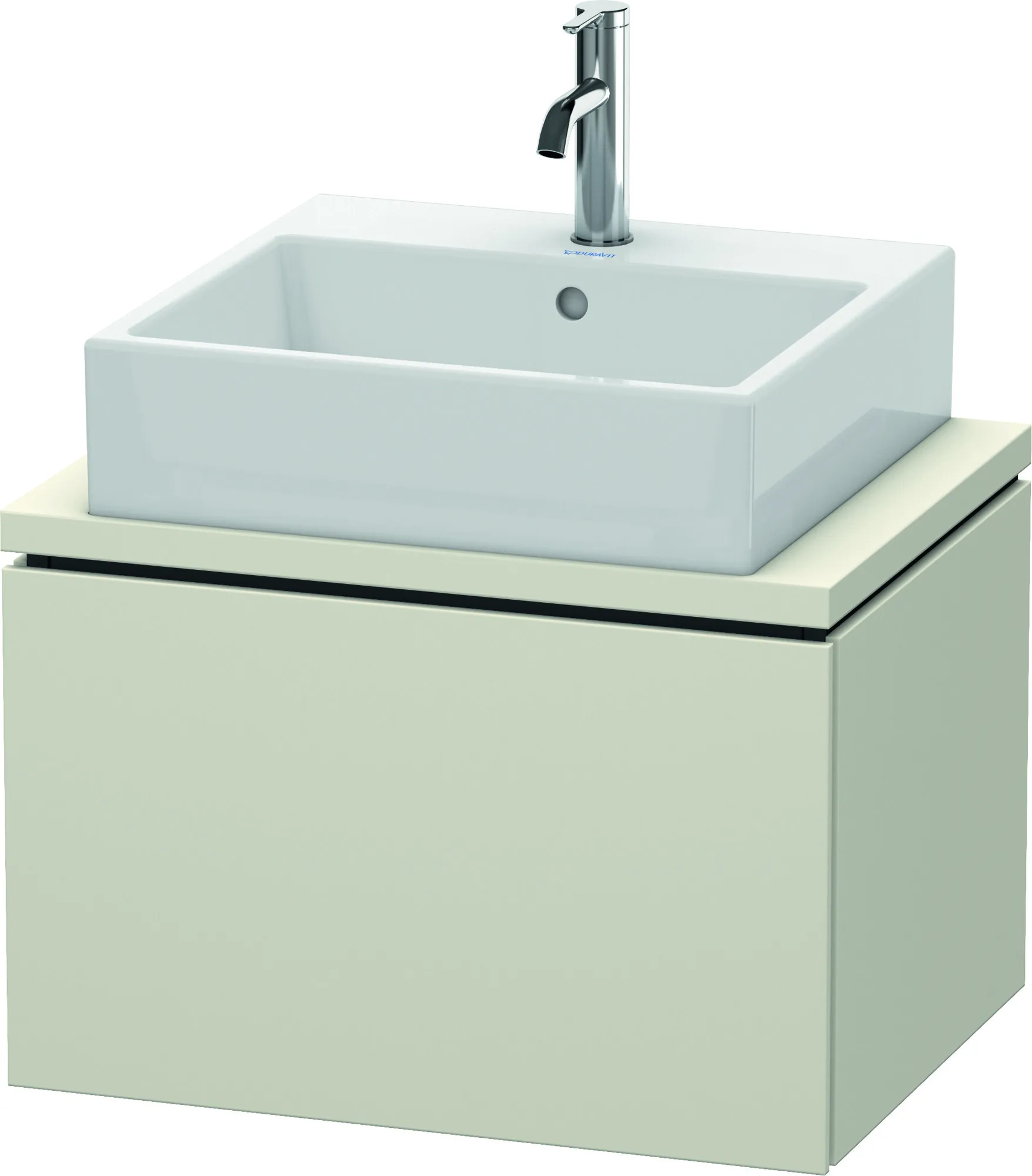 Duravit Waschtischunterschrank wandhängend „L-Cube“ 62 × 40 × 47,7 cm Taupe Matt