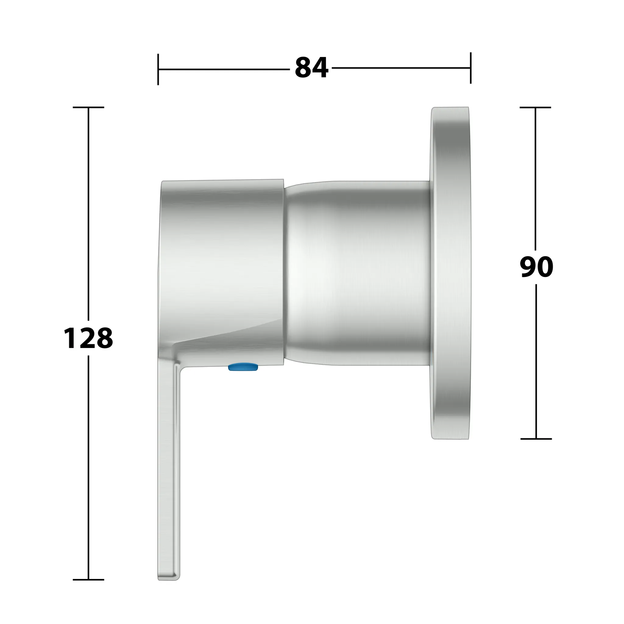 KEUCO PLAN BLUE Einhebelmischer Unterputz Edelstahl-finish KEUCO PLAN BLUE Einhebelmischer Unterputz Edelstahl-finish
