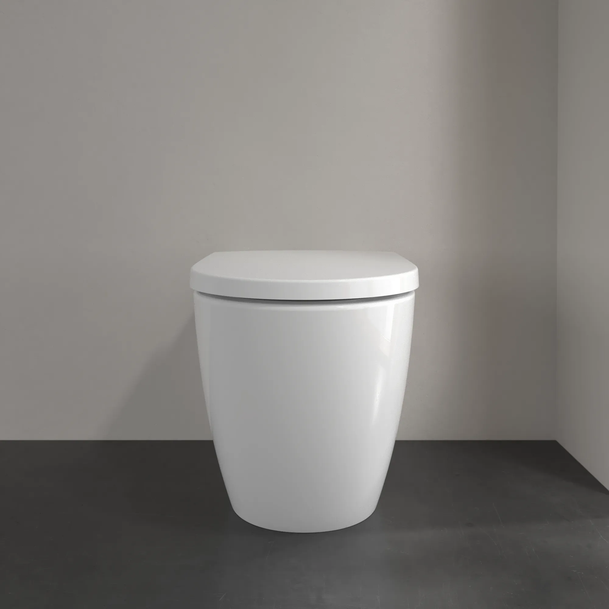 Stand-Tiefspül-WC „Subway 3.0“ 37 × 40 × 60 × 60 cm in Weiß Alpin, ohne Spülrand, Abgang waagerecht
