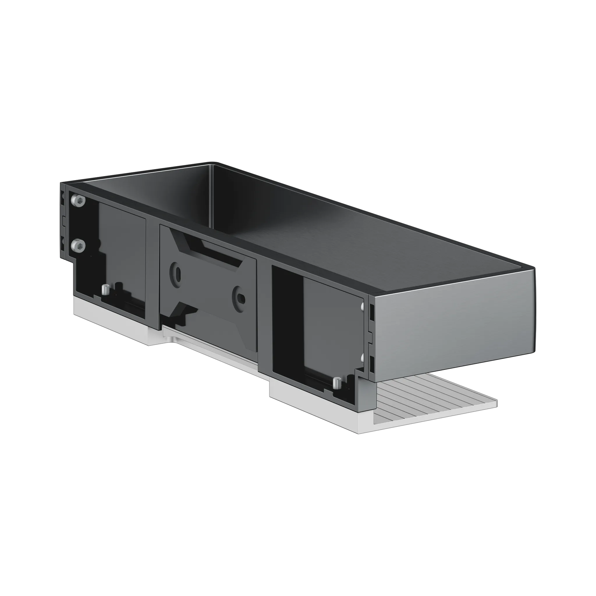 KEUCO EDITION 11 Duschablage Schwarzchrom gebürstet / Alu KEUCO EDITION 11 Duschablage Schwarzchrom gebürstet / Alu