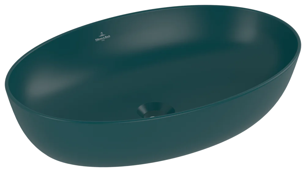 Villeroy & Boch Artis Aufsatzwaschbecken 610x410mm Oval ohne Überlauf Teal CeramicPlus Villeroy & Boch Artis Aufsatzwaschbecken 610x410mm Oval ohne Überlauf Teal CeramicPlus