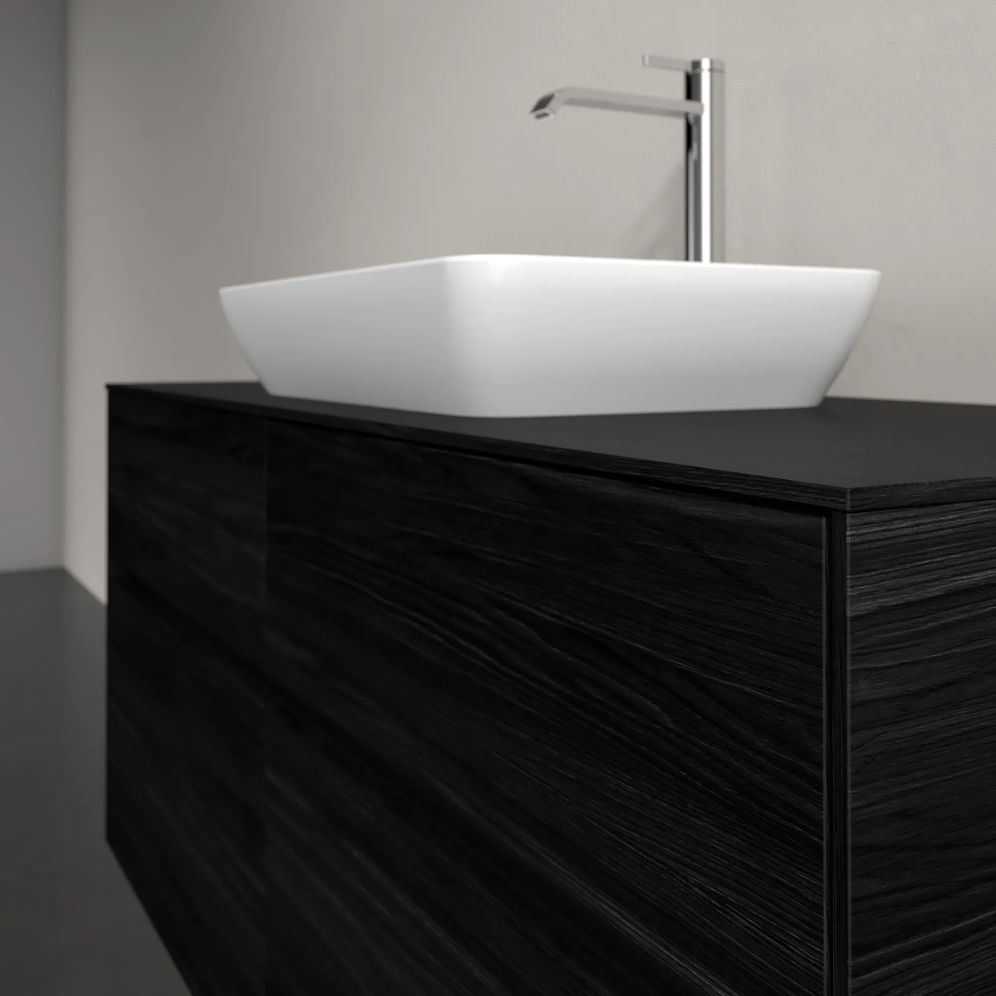 Villeroy & Boch Waschtischunterschrank „Collaro“ 1200 × 548 × 500 mm Black Oak, ohne Beleuchtung, für Becken mittig Villeroy & Boch Waschtischunterschrank „Collaro“ 1200 × 548 × 500 mm Black Oak, ohne Beleuchtung, für Becken mittig