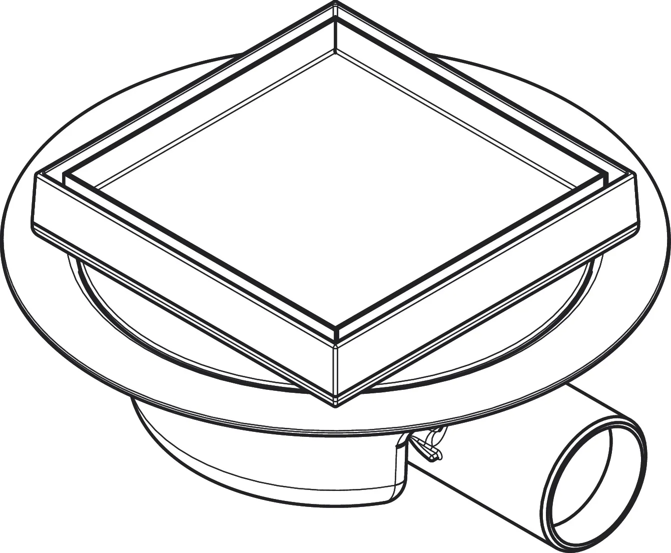 RainDrain Spot Punktablauf 151 x 150 mm Rost befliesbar BST RainDrain Spot Punktablauf 151 x 150 mm Rost befliesbar BST