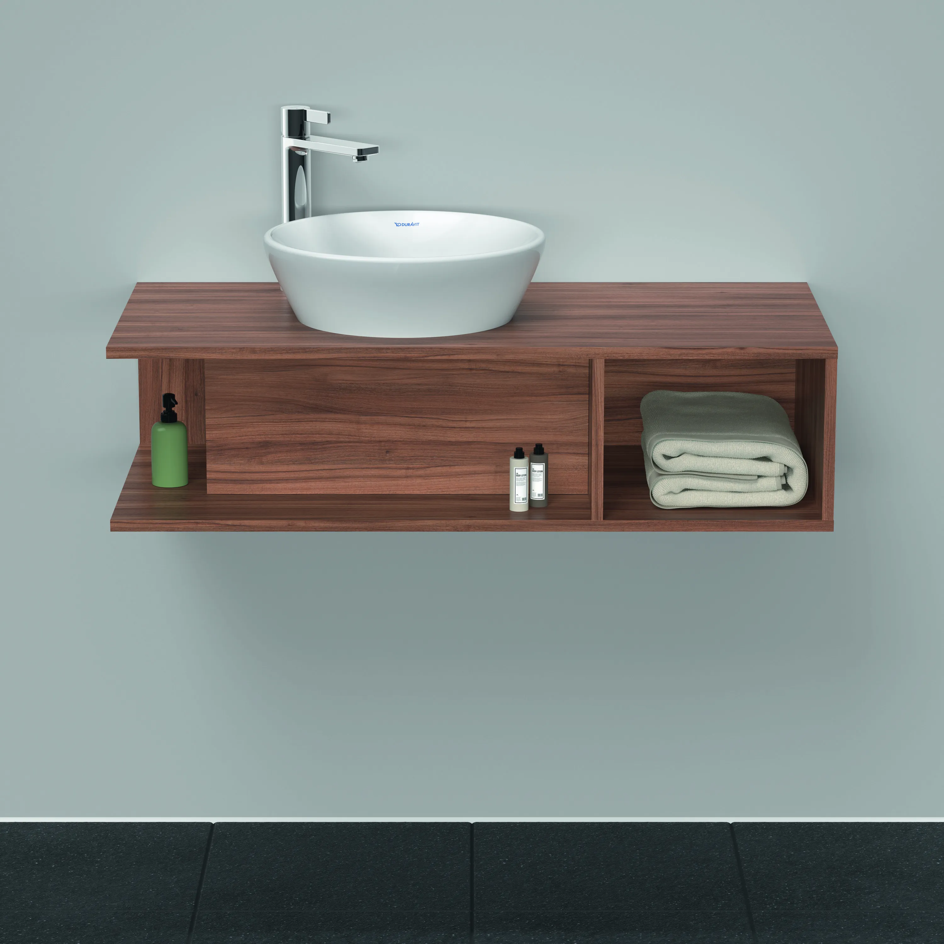 Duravit Waschtischunterschrank wandhängend „D-Neo“ 100 × 26 × 48 cm Nussbaum Natur Duravit Waschtischunterschrank wandhängend „D-Neo“ 100 × 26 × 48 cm Nussbaum Natur