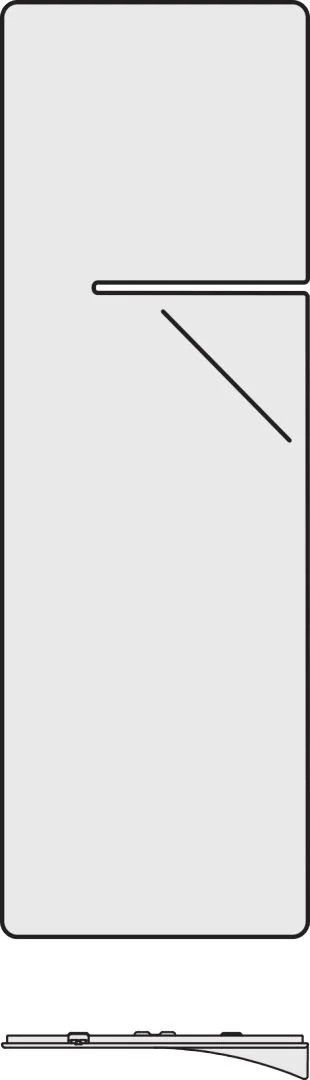 Kermi Design-Heizkörper „Ineo®“ 60 × 140 cm, links in Graphit Metallic