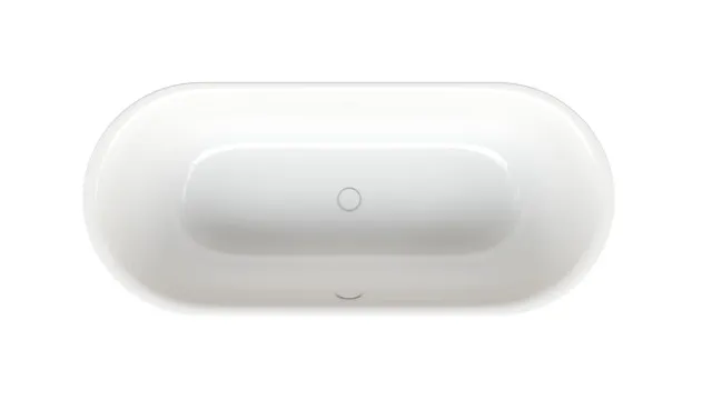 Bette BetteLux Oval Badewanne, weiß, 1700 x 750 mm, 8 mm Falzrand, 2-Sitzer, Einbau