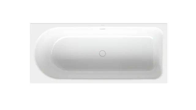 BetteOcean Badewanne Rechteck 1700x750x450 mm Fußende rechts Überlauf hinten weiß glasierter Titan-Stahl