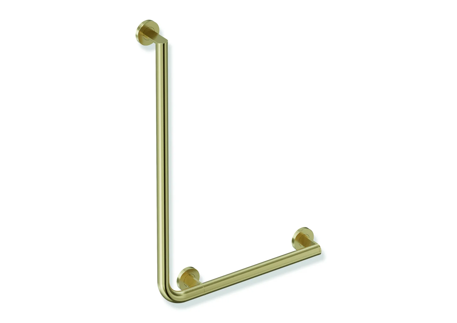 HEWI Winkelgriff System 900, Edelstahl, PVD, waagerecht 500 mm, senkrecht 750 mm, D: 32 mm, Ausführung rechts, HEWI Farbe LP HEWI Winkelgriff System 900, Edelstahl, PVD, waagerecht 500 mm, senkrecht 750 mm, D: 32 mm, Ausführung rechts, HEWI Farbe LP