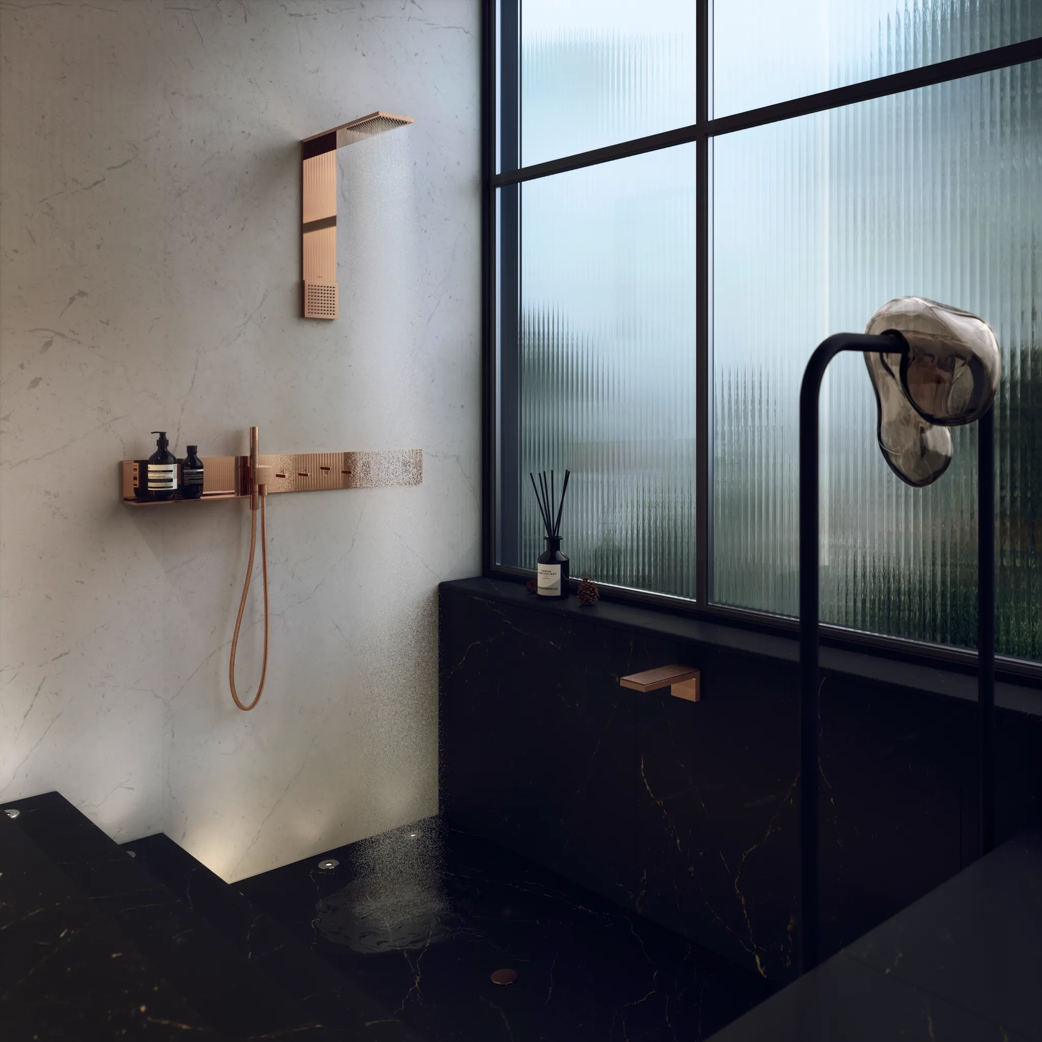 Hansgrohe AXOR MyEdition Mischer mit Platte 200 Amerikanischer Nussbaum Hansgrohe AXOR MyEdition Mischer mit Platte 200 Amerikanischer Nussbaum