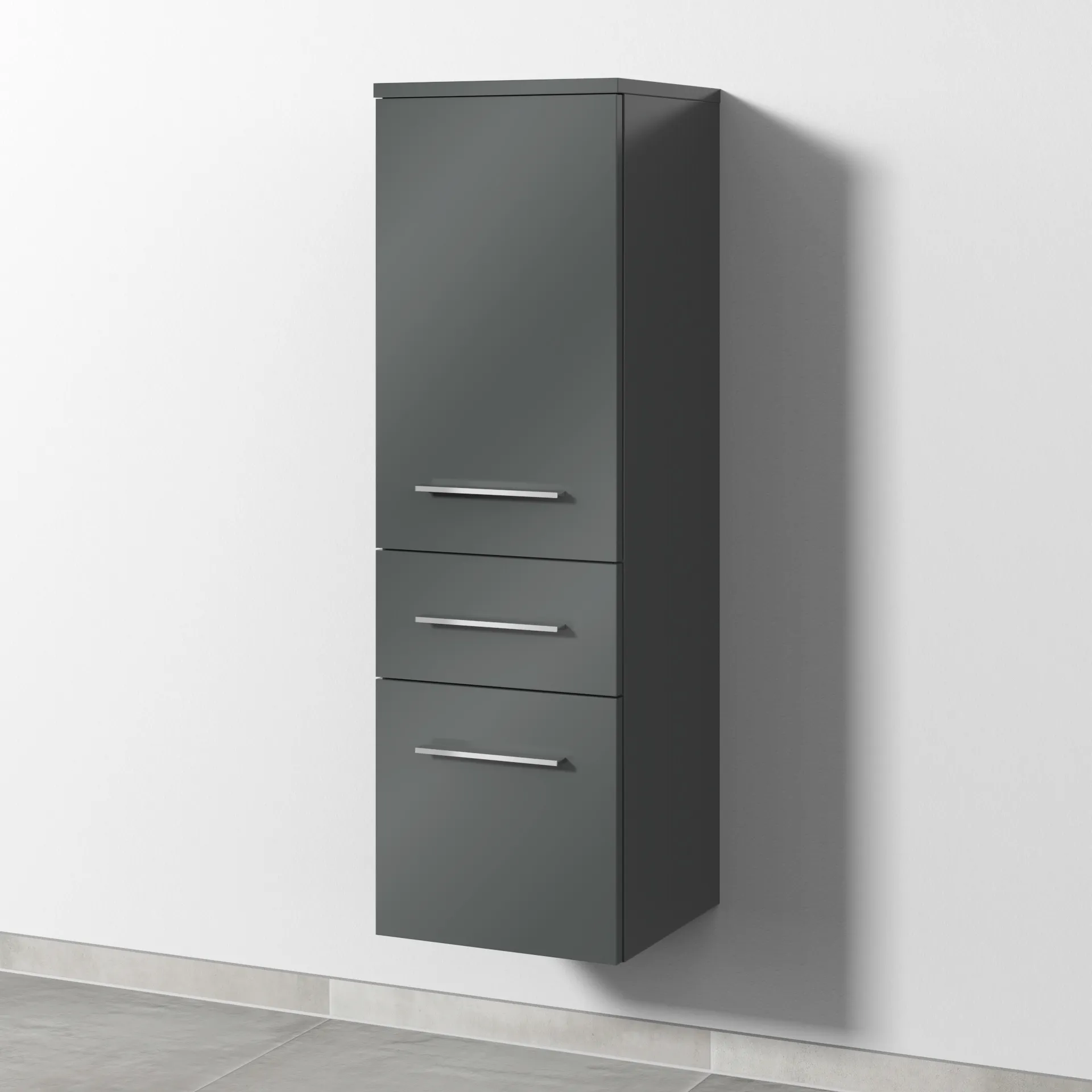 Sanipa Mittelschrank „2morrow“ 350 × 1105 × 350 mm in Anthrazit (glanz) Sanipa Mittelschrank „2morrow“ 350 × 1105 × 350 mm in Anthrazit (glanz)