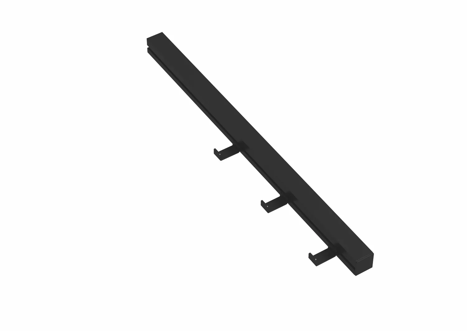 HEWI Ablage pulverbeschichtet in 48,2 × 2,5 × 5,5 cm HEWI Ablage pulverbeschichtet in 48,2 × 2,5 × 5,5 cm