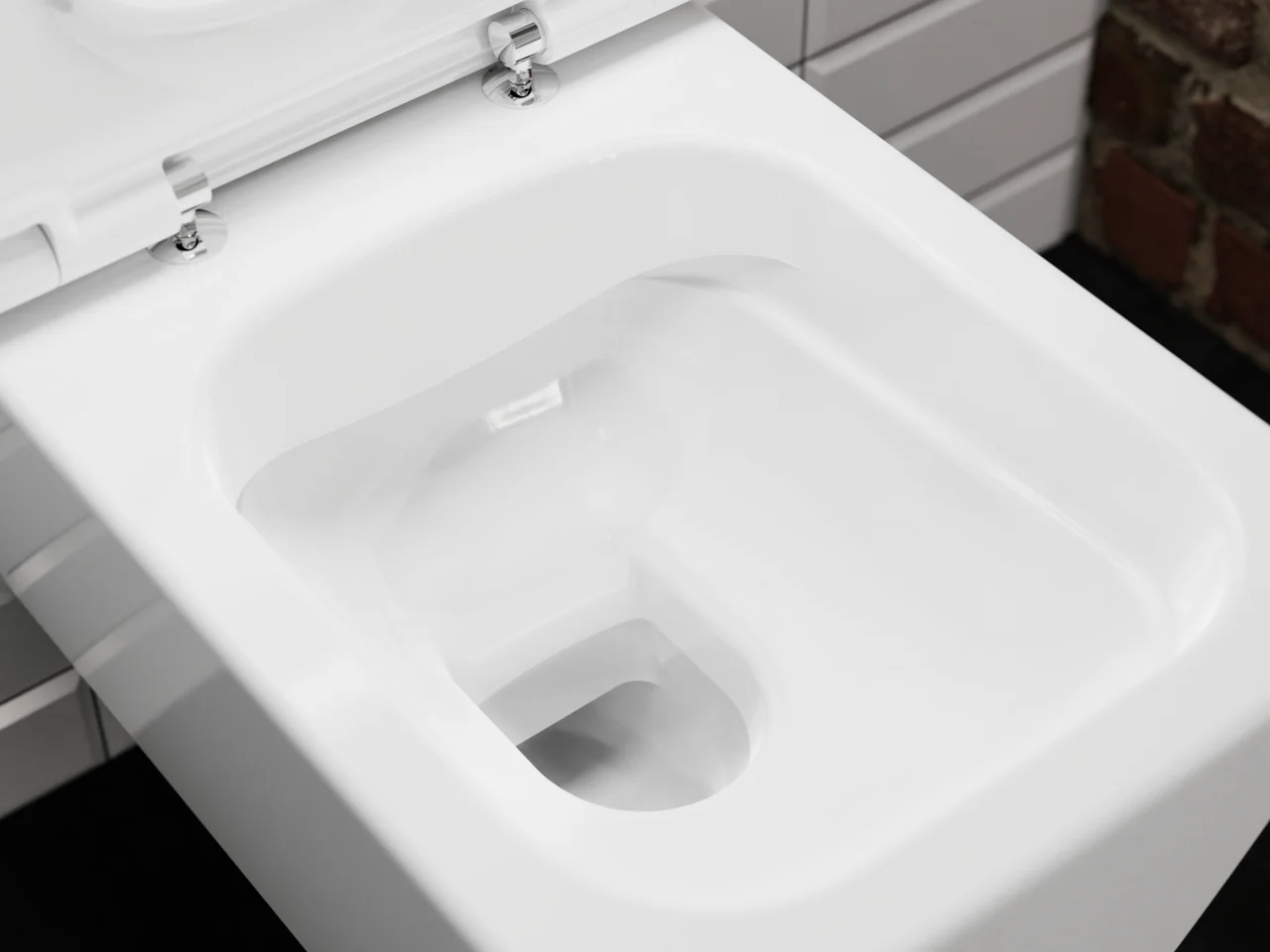 Hansgrohe EluPura Q WC-Sitz, weiß, SoftClose & QuickRelease, glänzend