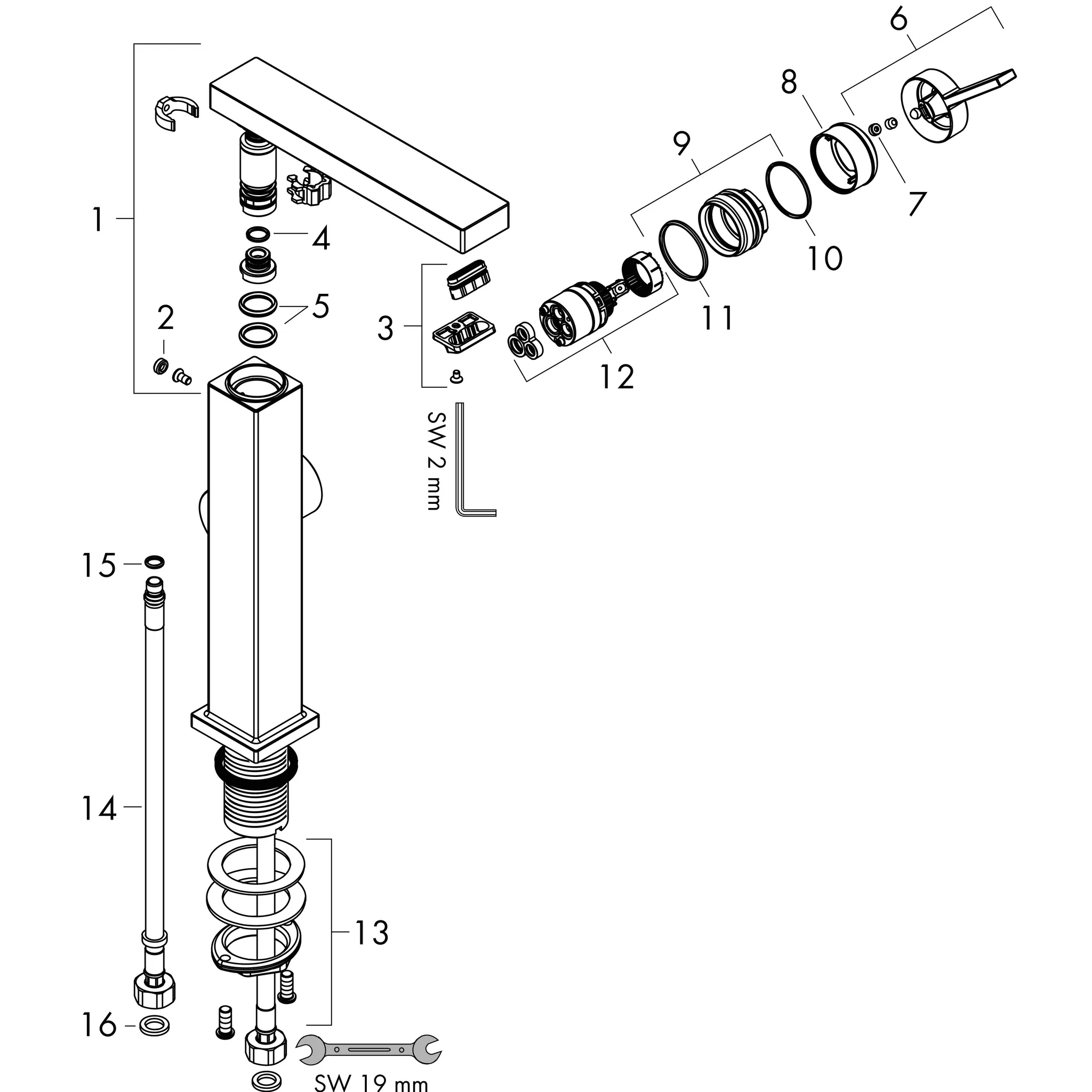 Hansgrohe Tecturis E Einhebel-Waschtischmischer 210 Fine CoolStart EcoSmart+ mit Schwenkauslauf und Push-Open Ablaufgarnitur, Chrom Hansgrohe Tecturis E Einhebel-Waschtischmischer 210 Fine CoolStart EcoSmart+ mit Schwenkauslauf und Push-Open Ablaufgarnitur, Chrom