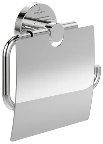 Villeroy & Boch Toilettenpapierhalter „Elements-Tender“ 13,4 × 3,8 × 13,2 cm in chrom, Befestigung verdeckt