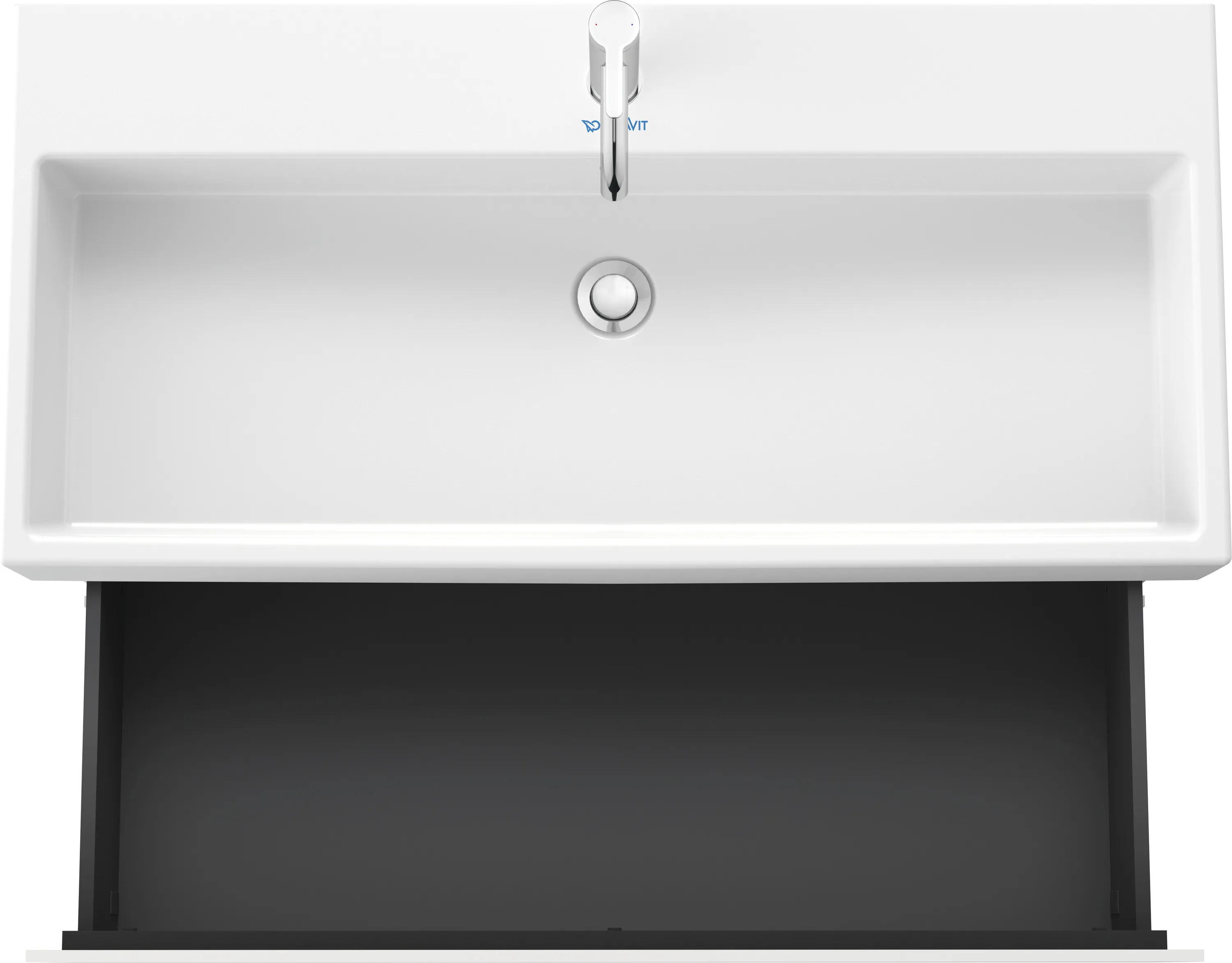 Duravit Waschtischunterschrank wandhängend „L-Cube“ 98,4 × 54,4 × 45,9 cm Weiß Matt