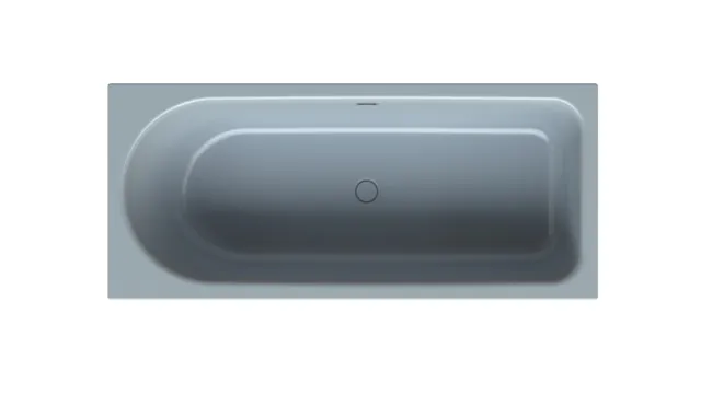 BetteOcean Badewanne Rechteck 1700x750 mm Blue Satin Titan-Stahl Unterbau Einbau Bade-Duschkombination
