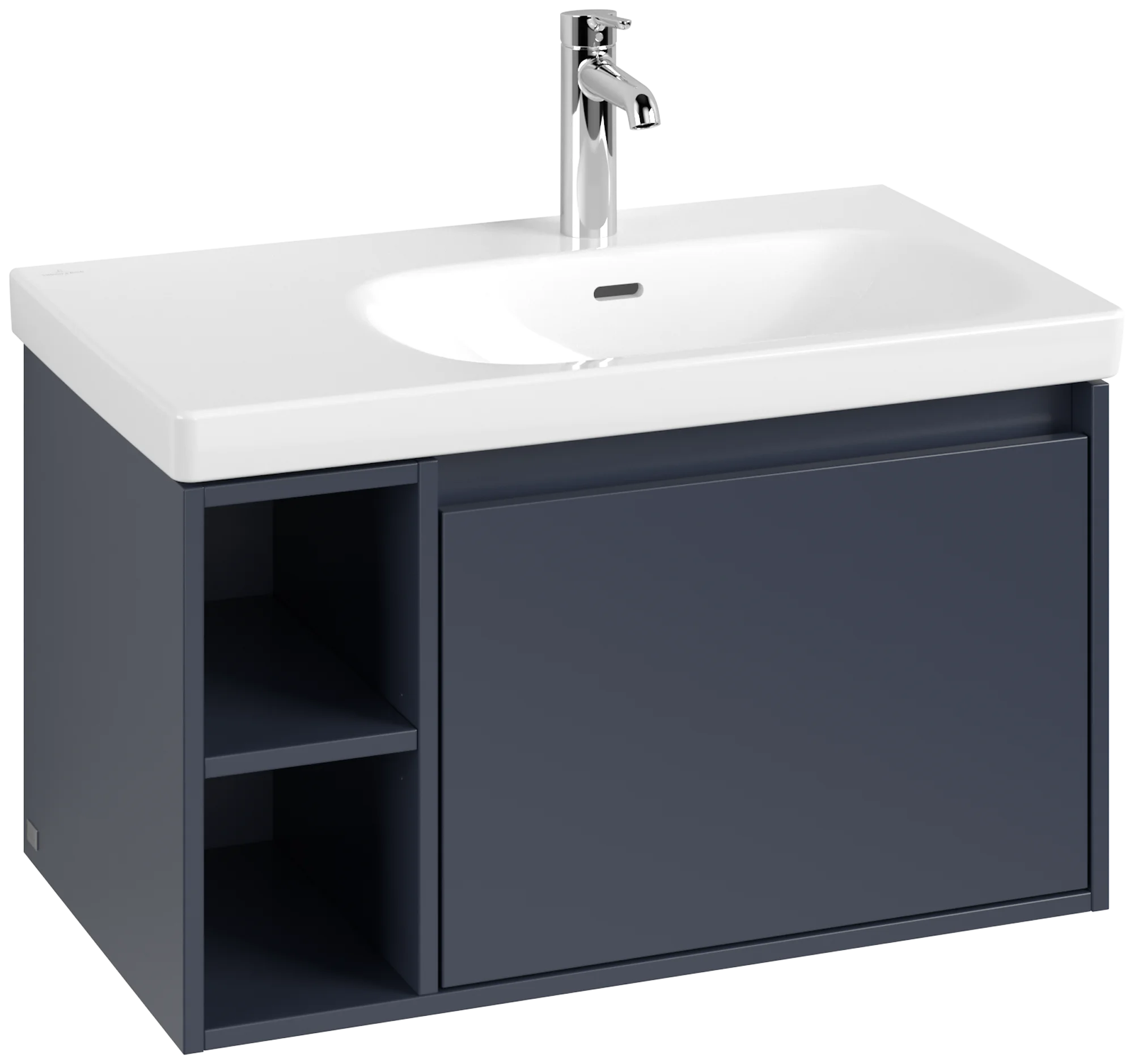 Villeroy & Boch Waschbeckenunterschrank Skyla, Marine Blue, 772x436x439mm, 1 Auszug mit SoftClosing, Wandmontage Villeroy & Boch Waschbeckenunterschrank Skyla, Marine Blue, 772x436x439mm, 1 Auszug mit SoftClosing, Wandmontage