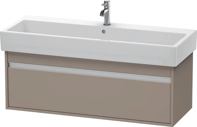 Duravit Waschtischunterschrank wandhängend „Ketho“ 115 × 41 × 44 cm Basalt Matt