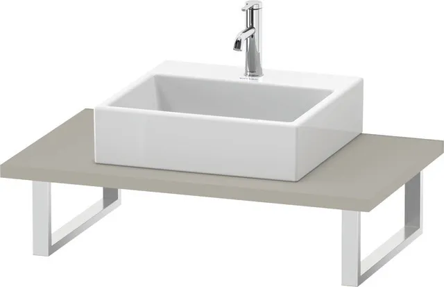 Duravit Konsole „L-Cube“ in Taupe Matt Duravit Konsole „L-Cube“ in Taupe Matt