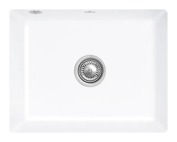 Villeroy & Boch Unterbau-Küchenspülbecken „Subway“ 60 SU 545 × 440 × 213 mm, für Becken mittig in Snow White