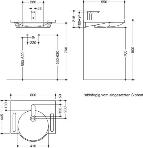 HEWI Produktset Waschtisch und Armatur PG87 HEWI Produktset Waschtisch und Armatur PG87