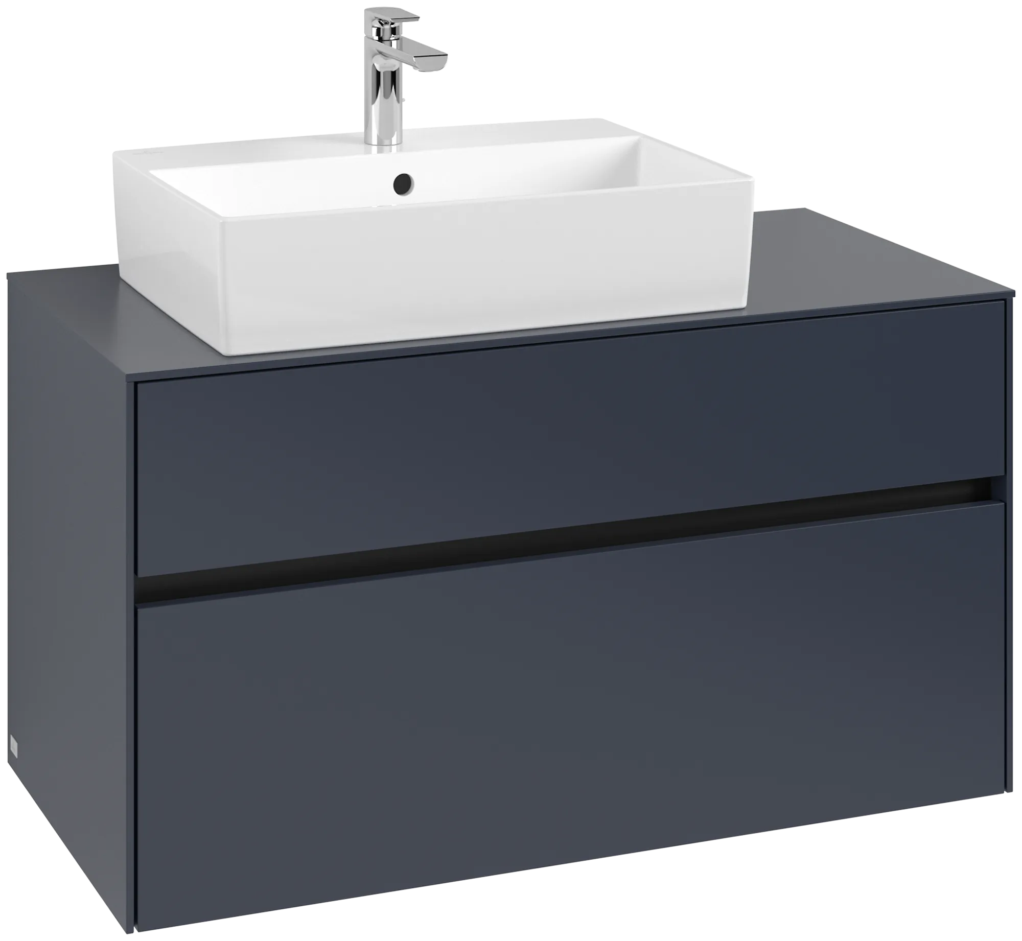 Villeroy & Boch Collaro Waschbeckenunterschrank C12600 1000x548x500mm links Marine Blue