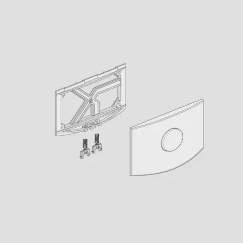 SANIT Urinal-Serviceplatte Handauslösung,weiß SANIT Urinal-Serviceplatte Handauslösung,weiß