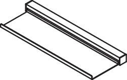 HEWI Ablage pulverbeschichtet in 37,2 × 2,5 × 13 cm HEWI Ablage pulverbeschichtet in 37,2 × 2,5 × 13 cm