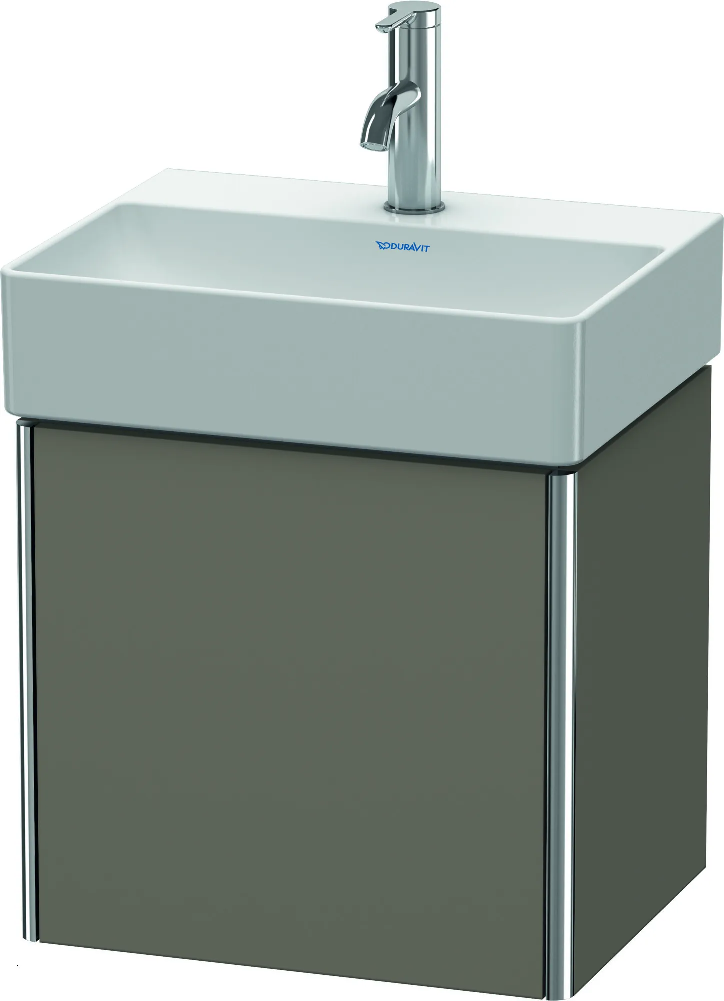 Duravit Waschtischunterschrank wandhängend „XSquare“ 43,4 × 39,7 × 34 cm Flannel Grey Seidenmatt