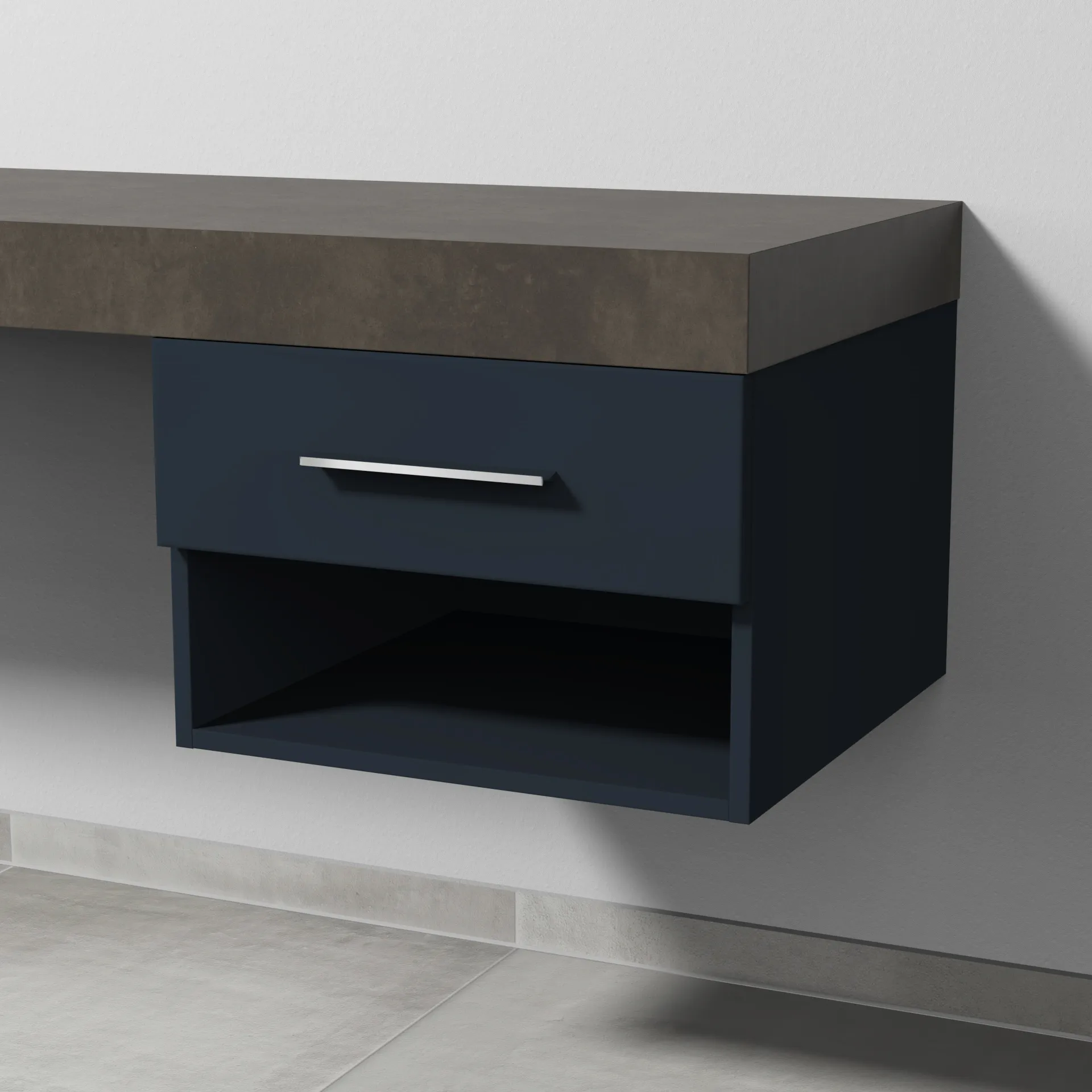 Sanipa Anbauschrank „2morrow“ 500 × 340 × 520 mm in Marine (matt)