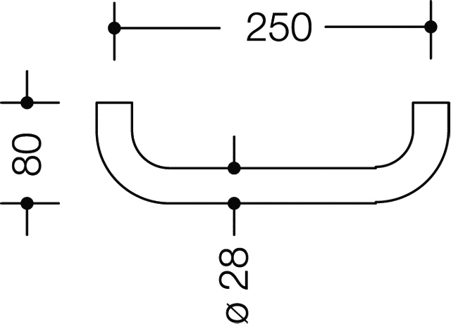 HEWI Badewannengriff „Serie 477“ 8 × 27,8 cm