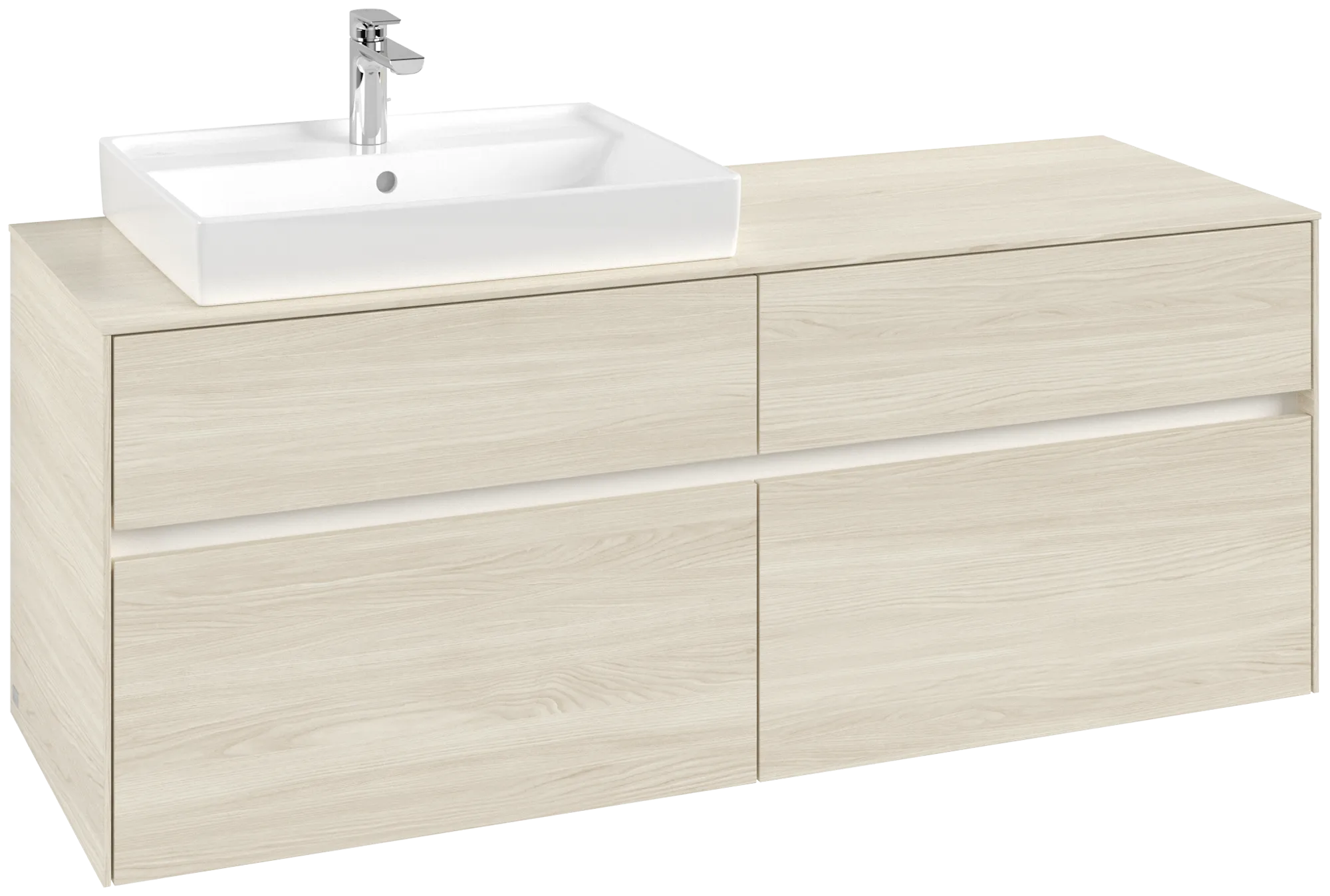 Villeroy & Boch Collaro Waschbeckenunterschrank C085B0, 1400 x 548 x 500 mm, White Oak