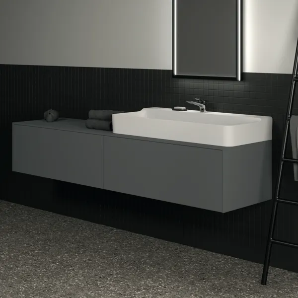 Ideal Standard Waschtischunterschrank Conca, 2 Auszüge, anthrazit