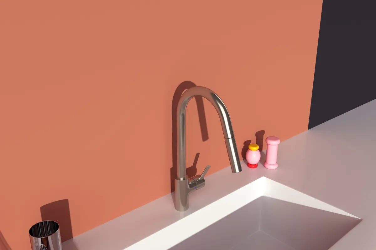 Küchenarmatur Gusto Ausladung 241mm 2-Funktions-Brause Brushed Gold Küchenarmatur Gusto Ausladung 241mm 2-Funktions-Brause Brushed Gold