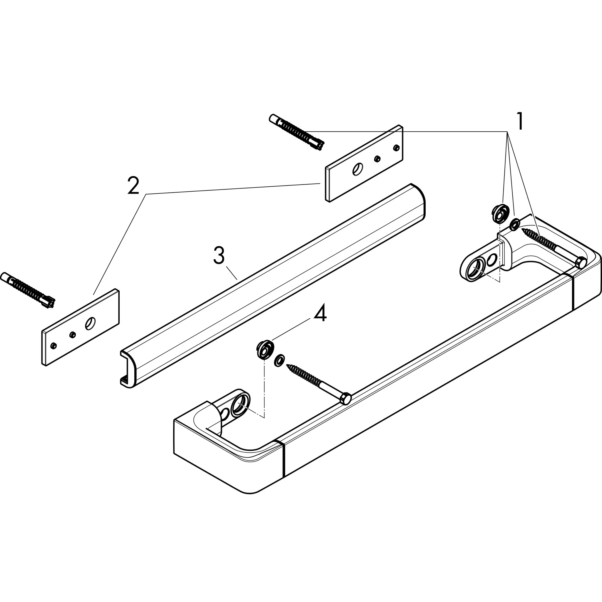 Haltegriff Axor Universal Accessories 300mm chrom